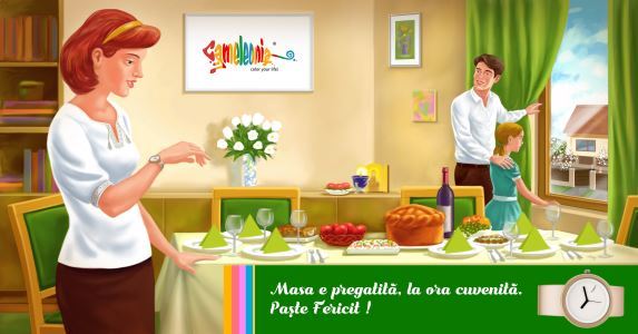 Masa e pregătită, la ora cuvenită. Paște Fericit!