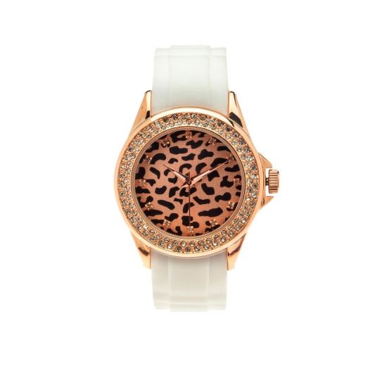Ceas dama Worwit Bombay RG White Leopard