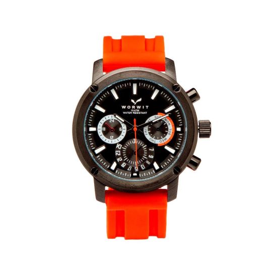 Ceas barbatesc Worwit Vitesse B Orange